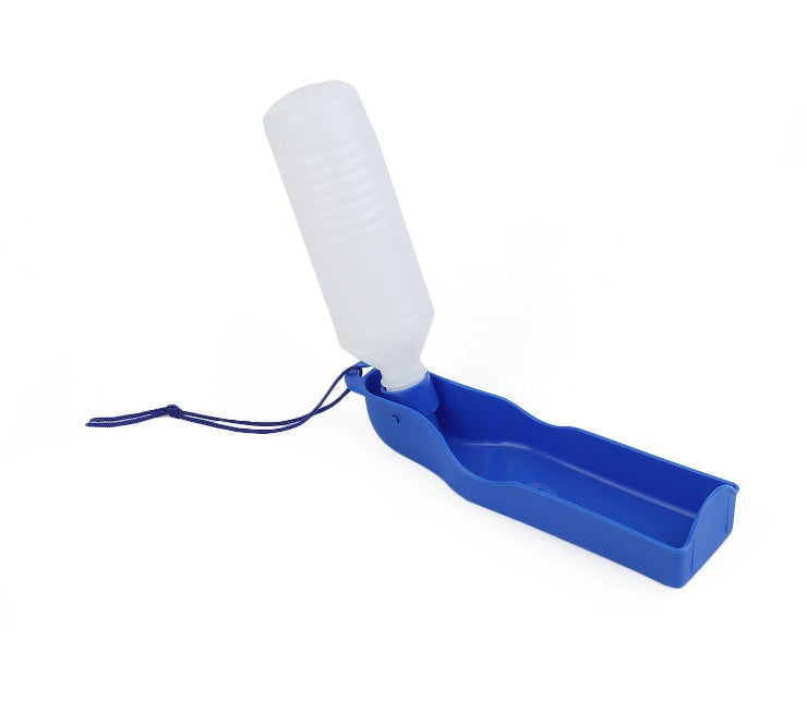 Dog Water Bottle Feeder With Bowl Plastic Portable Water Bottle Pets Outdoor Travel Pet Drinking Water Feeder 40FB18