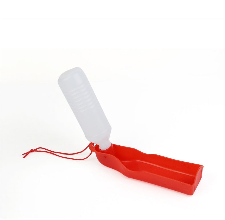Dog Water Bottle Feeder With Bowl Plastic Portable Water Bottle Pets Outdoor Travel Pet Drinking Water Feeder 40FB18