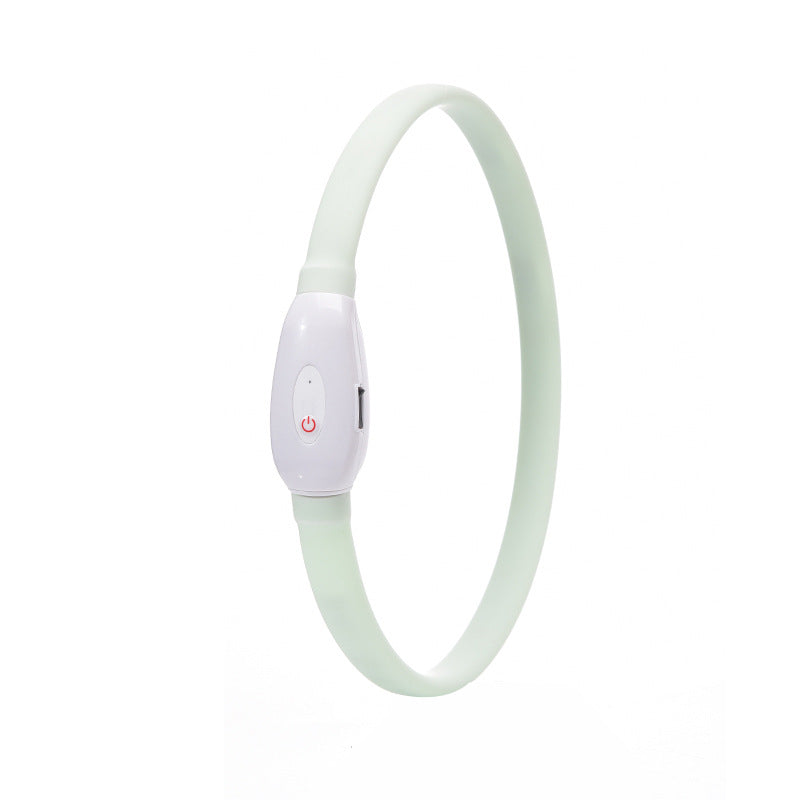 Bright LED Pet Collar Rechargeable USB for Safer Night Adventures