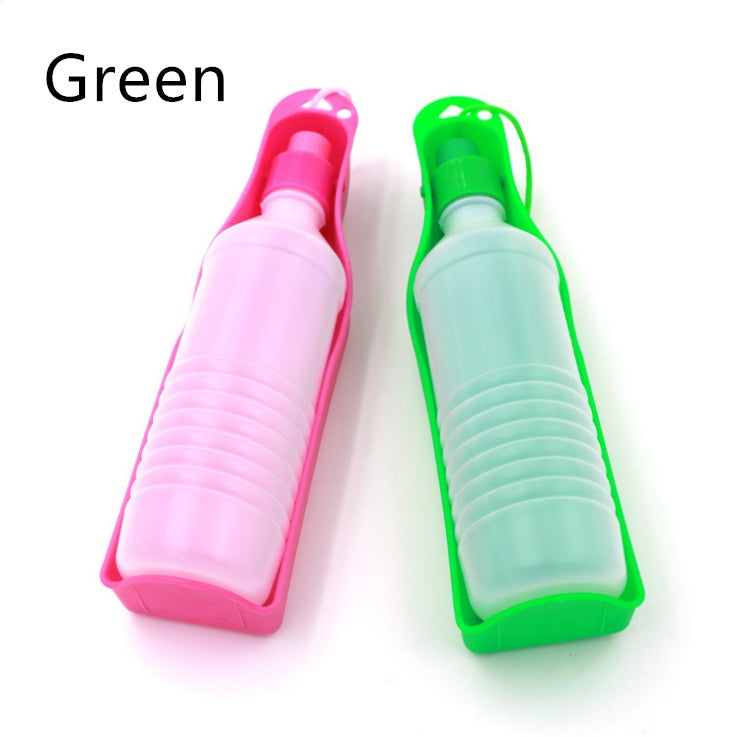 Dog Water Bottle Feeder With Bowl Plastic Portable Water Bottle Pets Outdoor Travel Pet Drinking Water Feeder 40FB18