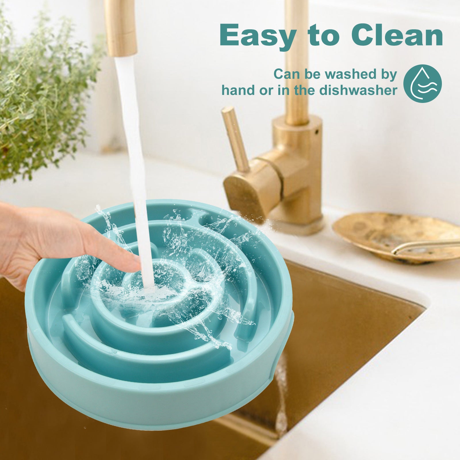 Maze Slow Feeder Dog and Cat Bowl – Anti-Gulping Puzzle Feeding Mat