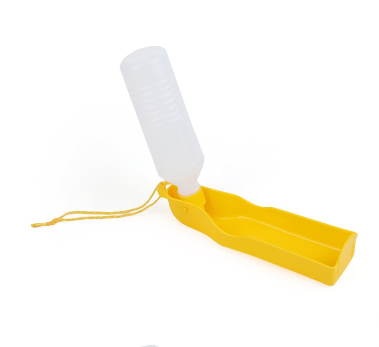 Dog Water Bottle Feeder With Bowl Plastic Portable Water Bottle Pets Outdoor Travel Pet Drinking Water Feeder 40FB18