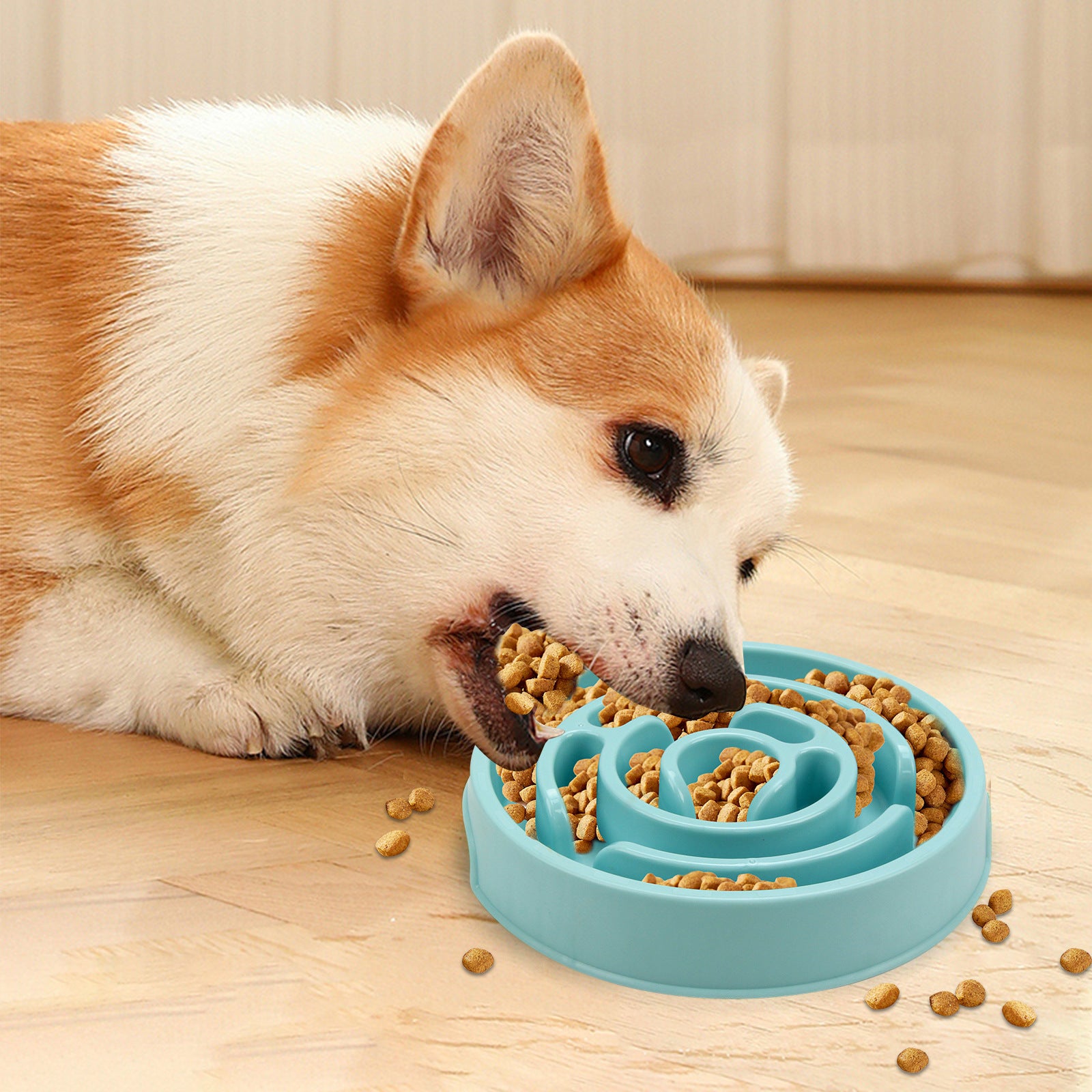 Maze Slow Feeder Dog and Cat Bowl – Anti-Gulping Puzzle Feeding Mat
